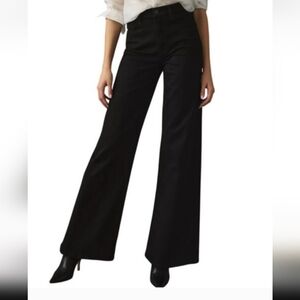 NWT Daze Denim Echo High-Rise Black Wide-Leg Jeans